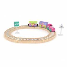 BBF PRINCESS SET ferrovia TRENINO treno J'ADORE in legno GIOCO età 1+ J'adore - 1