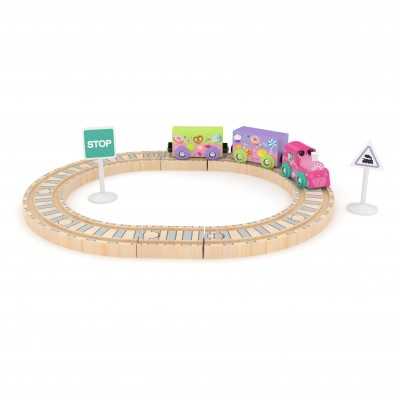BBF PRINCESS SET ferrovia TRENINO treno J'ADORE in legno GIOCO età 1+ J'adore - 1