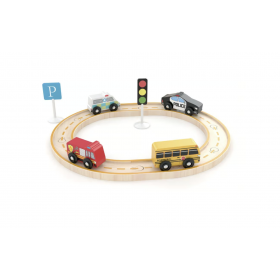 METROPOLIS CITY SET ferrovia TRENINO treno J'ADORE in legno GIOCO età 1+ J'adore - 1