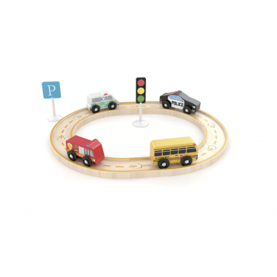 METROPOLIS CITY SET ferrovia TRENINO treno J'ADORE in legno GIOCO età 1+ J'adore - 1