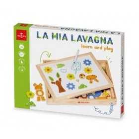 LA MIA LAVAGNA IN LEGNO learn and play DAL NEGRO multiattività LETTURA E SCRITTURA età 3+ DAL NEGRO - 1