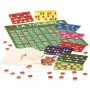 LA TOMBOLA colorata CON 48 CARTELLE dal negro PEDINE IN LEGNO età 5+ DAL NEGRO - 2
