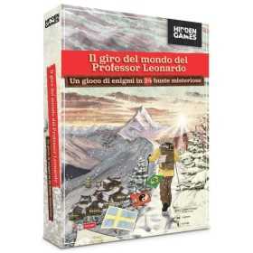 IL GIRO DEL MONDO DEL PROFESSOR LEONARDO gioco da tavolo HIDDEN GAMES ms edizioni IN ITALIANO età 14+ MS Edizioni - 1