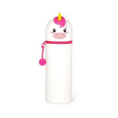 ASTUCCIO 2 IN 1 unicorno 2024 KAWAII con zip BIANCO legami IN SILICONE Legami - 1