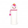 ASTUCCIO 2 IN 1 unicorno 2024 KAWAII con zip BIANCO legami IN SILICONE Legami - 1