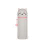 ASTUCCIO 2 IN 1 gatto 2024 KAWAII con zip GRIGIO legami IN SILICONE Legami - 1