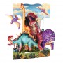 DINOSAURS biglietto d'auguri SWING CARD santoro 3D POP UP dinosauri Santoro - 2