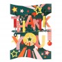 THANK YOU biglietto d'auguri SWING CARD santoro 3D POP UP grazie Santoro - 1