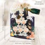 CONGRATULATIONS biglietto d'auguri SWING CARD santoro 3D POP UP bicchieri brindisi Santoro - 3
