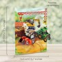 TRACTORS AND DIGGERS biglietto d'auguri SWING CARD santoro 3D POP UP mezzi Santoro - 3