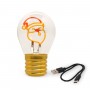 LAMPADA DA TAVOLO legami BULB FICTION natale SANTA CLAUS usb Legami - 5