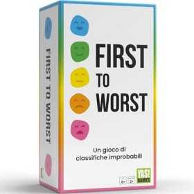 FIRST TO WORST classifiche improbabili GIOCO DA TAVOLO yas games IN ITALIANO età 8+ YAS! GAMES - 1