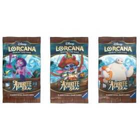 BOOSTER PACK bustina per AZURITE SEA disney LORCANA trading card game IN INGLESE età 8+ Ravensburger - 1