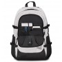 ZAINO invicta INVICT-ACT PLUS striscia LED scuola GRIGIO logo GRS Invicta - 5