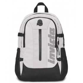 ZAINO invicta INVICT-ACT PLUS striscia LED scuola GRIGIO logo GRS Invicta - 1