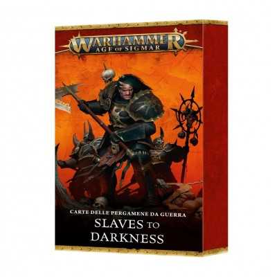 CARTE DELLE PERGAMENE DA GUERRA slaves to darkness IN ITALIANO warhammer AGE OF SIGMAR età 12+ Games Workshop - 1