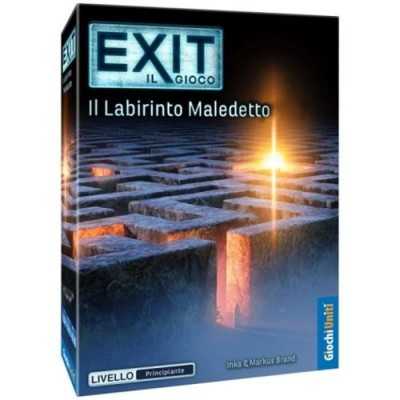 EXIT il gioco IL LABIRINTO MALEDETTO livello principiante ESCAPE ROOM giochi uniti IN ITALIANO età 10+ Giochi Uniti - 1