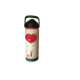 BORRACCIA in acciaio inox 304 VOL 500ML seven CUORE cartomania BIANCO caldo e freddo TENUTA STAGNA SEVEN - 1