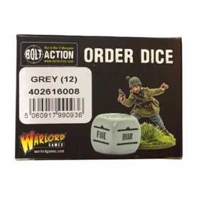 ORDER DICE grey BOLT ACTION set di 12 dadi comando WARLORD GAMES grigi Warlord Games - 1