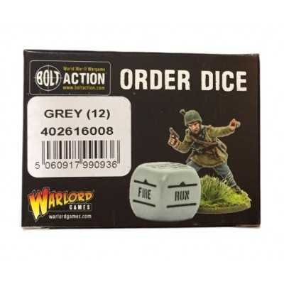 ORDER DICE grey BOLT ACTION set di 12 dadi comando WARLORD GAMES grigi Warlord Games - 1