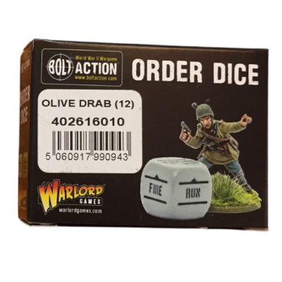 ORDER DICE olive drab BOLT ACTION set di 12 dadi comando WARLORD GAMES verdi Warlord Games - 1