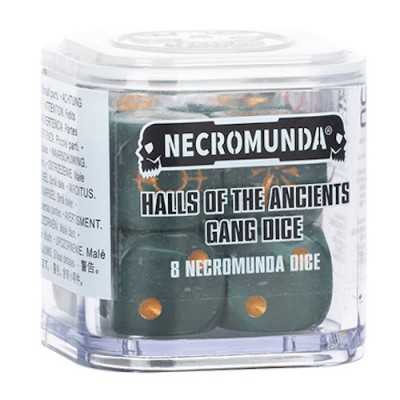 HALLS OF THE ANCIENTS GANG DICE set di 8 dadi da 16 mm per NECROMUNDA età 12+ Games Workshop - 1