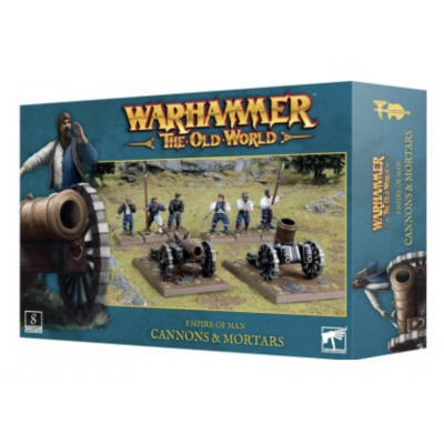 CANNONS & MORTARS set di miniature EMPIRE OF MAN warhammer THE OLD WORLD età 12+ Games Workshop - 1