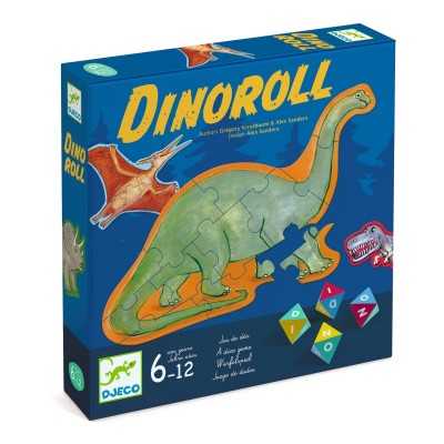 DINOROLL gioco da tavolo DINOSAURI con dadi a 8 facce DJECO DJ00822 età 6+ Djeco - 1