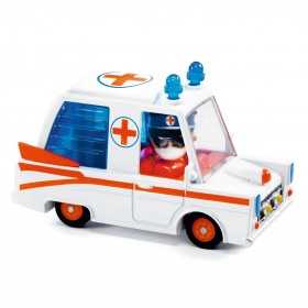 HURRY AMBULANCE macchinina CRAZY MOTORS in metallo DJECO DJ05468 età 3+ Djeco - 2