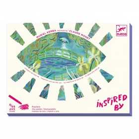 INSPIRED BY claude monet TRITTICO CON NINFEE kit artistico DJECO DJ09384 età 8+ Djeco - 1
