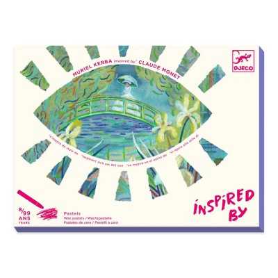 INSPIRED BY claude monet TRITTICO CON NINFEE kit artistico DJECO DJ09384 età 8+ Djeco - 1