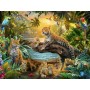 PUZZLE 1500 PEZZI ravensburger LEOPARDI NELLA GIUNGLA originale CM 80 X 60 Ravensburger - 2