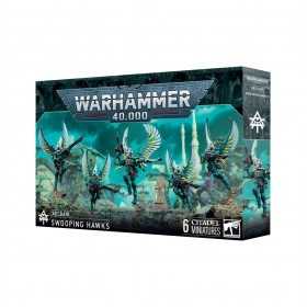 FALCHI PREDATORI set di 6 miniature SWOOPING HAWKS warhammer 40k AELDARI età 12+