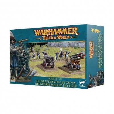 HELBLASTER VOLLEY GUN & HELSTORM ROCKET BATTERY set di 8 miniature WARHAMMER the old world EMPIRE OF MAN età 12+ Games Workshop 
