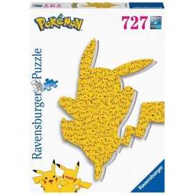 PUZZLE 727 PEZZI ravensburger PIKACHU POKEMON originale SAGOMATO softclick