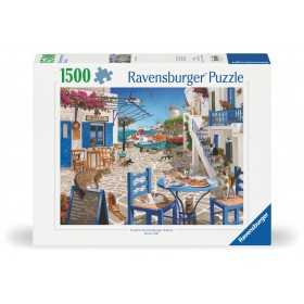 PUZZLE 1500 PEZZI ravensburger CATS OF MYKONOS originale GRECIA softclick