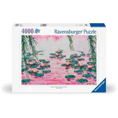 PUZZLE 4000 PEZZI ravensburger NINFEE ROSA originale PINK WATER LILIES softclick Ravensburger - 1