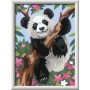 CREART kit artistico PANDA ravensburger 15 COLORI con cornice SERIE D età 9+ Ravensburger - 2