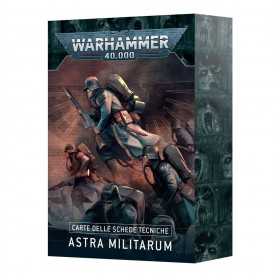 CARTE DELLE SCHEDE TECNICHE mazzo ASTRA MILITARUM warhammer 40k IN ITALIANO età 12+