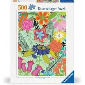 PUZZLE 500 PEZZI ravensburger FLOWER JUNGLE originale 49 X 36 CM verticale