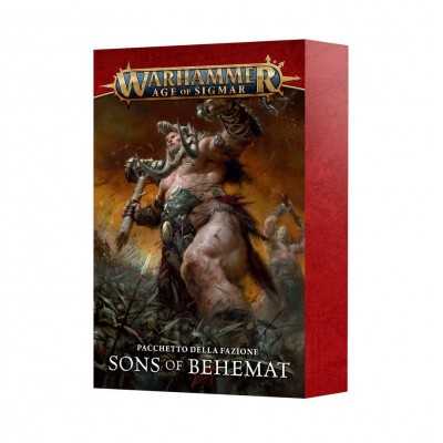 PACCHETTO DELLA FAZIONE mazzo di carte SONS OF BEHEMAT warhammer age of sigmar IN ITALIANO età 12+ Games Workshop - 1