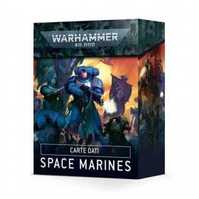 MAZZO DI CARTE DATI data cards SPACE MARINES warhammer 40k IN ITALIANO età 12+