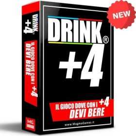 DRINK +4 magma games GIOCO ALCOLICO party game IN ITALIANO età 18+ MAGMA GAMES EDIZIONI - 1