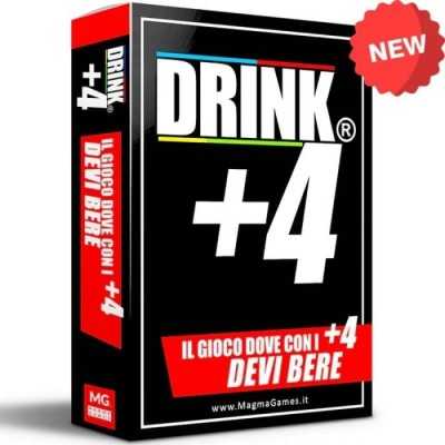 DRINK +4 magma games GIOCO ALCOLICO party game IN ITALIANO età 18+ MAGMA GAMES EDIZIONI - 1