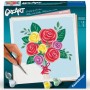 BOUQUET DI ROSE quadrato CREART kit artistico PENNELLO 2 IN 1 ravensburger 20 X 20 CM Ravensburger - 1