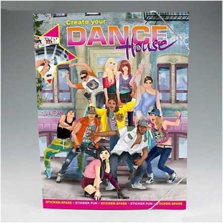 ALBUM CREA LA TUA DANCE HOUSE create your TOP MODEL adesivi stickers Topmodel DEPESCHE creativo da colorare