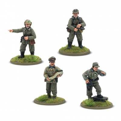 GERMAN HEER PLATOON COMMANDERS miniature BOLT ACTION warlord games IN RESINA età 14+ Warlord Games - 1