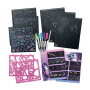 ALBUM DA DISEGNO creative sketchbook NEBULOUS STARS kit artistico PAGINE NERE set creativo ECLIPSIA età 7+ NEBULOUS STARS - 3