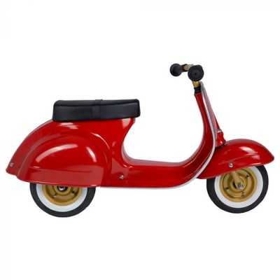 VESPA ROSSA a spinta PRIMO CLASSIC moto AMBOSS cavalcabile IN LAMIERA età 12 mesi + - 1