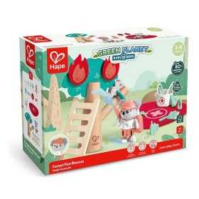SOCCORSO ANTINCENDIO NELLA FORESTA in bamboo HAPE con accessori E3421 green planet EXPLORERS età 3+ Hape - 1